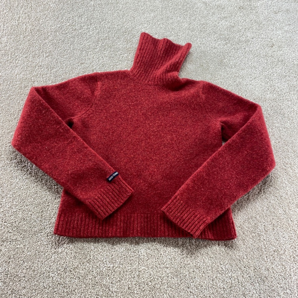 Abercrombie Fitch Turtleneck Sweater Girls Size‎ Large Red Lambswool